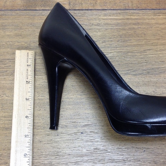 Nine West Black Leather Almond Toe Platfor… - Picture 7 of 7